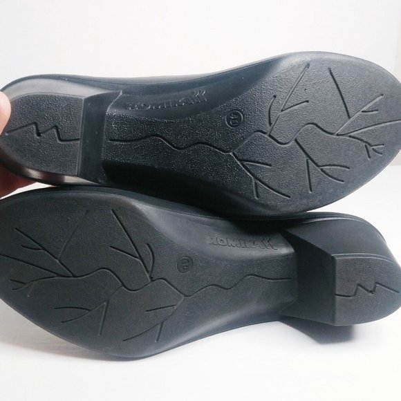 ROMIKA Brown Leather Slip On Mules Clogs w/Block Heel Shoes SZ 40/9-9.5 US - Picture 2 of 7